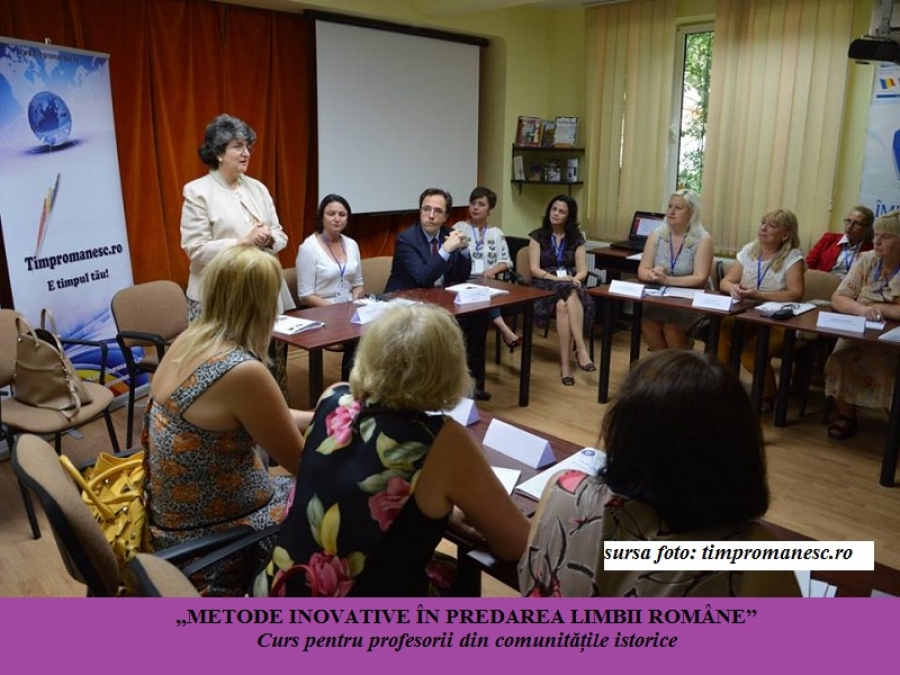 PROFESORII DE LIMBA ROM&Acirc;NĂ DIN REGIUNEA CERNĂUȚI, LA CURS DE FORMARE &Icirc;N ROM&Acirc;NIA