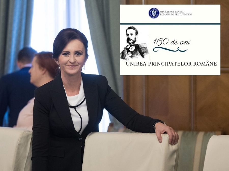 Mesajul ministrului pentru rom&acirc;nii de pretutindeni de Ziua Unirii Principatelor Rom&acirc;ne