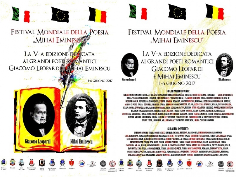 FESTIVALUL MONDIAL DE POEZIE &bdquo;MIHAI EMINESCU&ldquo;, &Icirc;N ITALIA