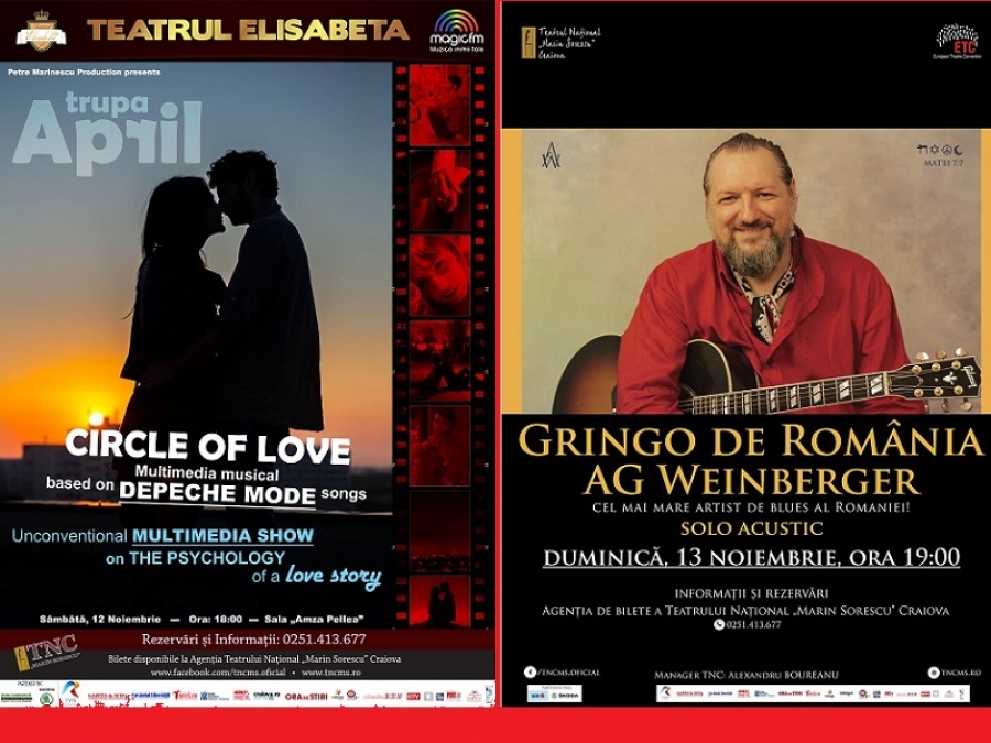 SPECTACOLE INEDITE LA TEATRUL NAȚIONAL CRAIOVA