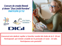 ITALIA: Concurs de creație literară și desen &bdquo;Ziua Limbii Rom&acirc;ne&rdquo;